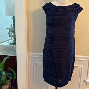 Elegant Navy Blue Women's Dress